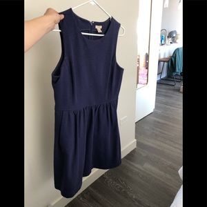 Loft sleeveless blue work dress - thicker material